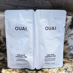 OUAI Fine Hair Shampoo & Conditioner Sample Size Pack